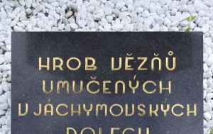 Jáchymov. Symbolický hrob politických vězňů