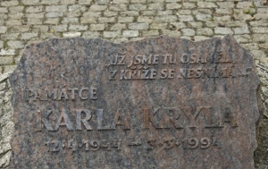 Nový Jičín. Pamětní deska Karlu Krylovi