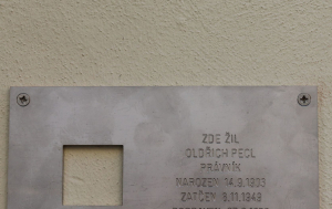 Praha 1. Pamětní deska Oldřichu Pelclovi